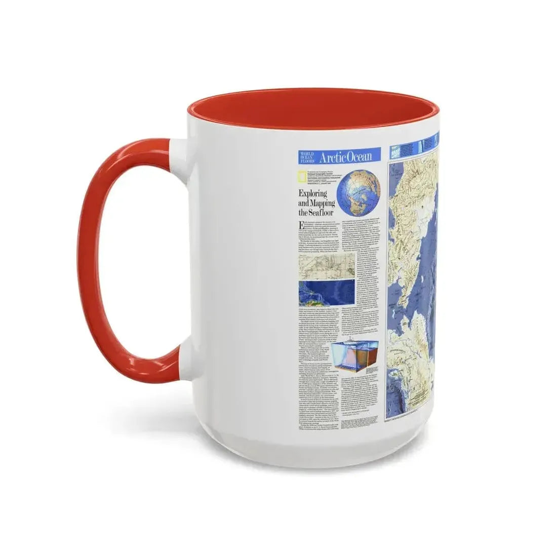 Arctic Ocean (1990) (Map) Accent Coffee Mug - Go Mug Yourself