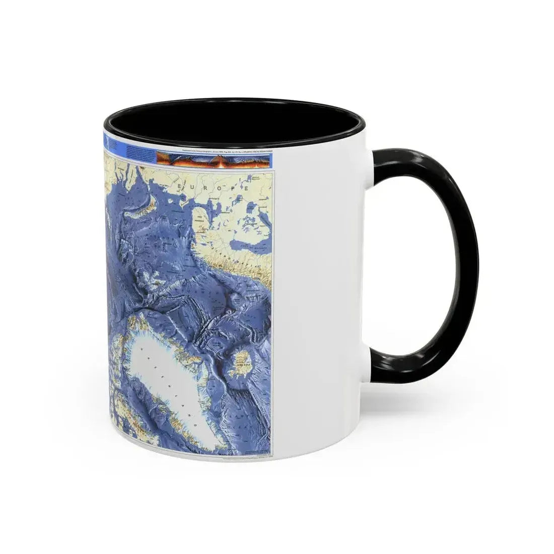 Arctic Ocean (1990) (Map) Accent Coffee Mug - Go Mug Yourself