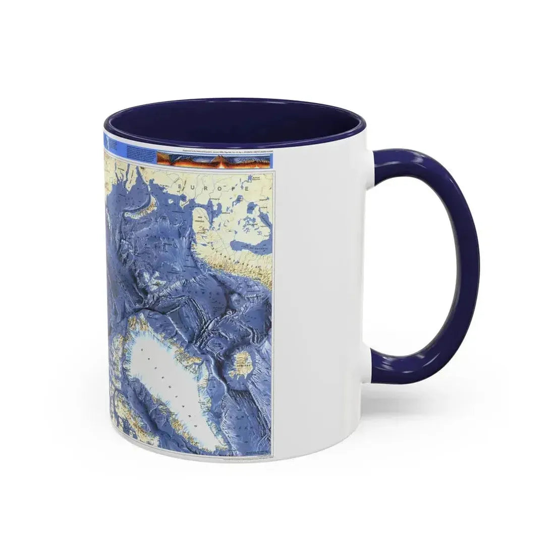 Arctic Ocean (1990) (Map) Accent Coffee Mug - Go Mug Yourself