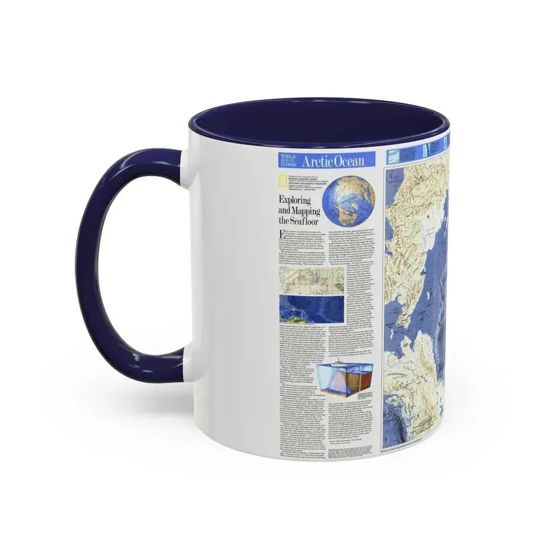Arctic Ocean (1990) (Map) Accent Coffee Mug - Go Mug Yourself