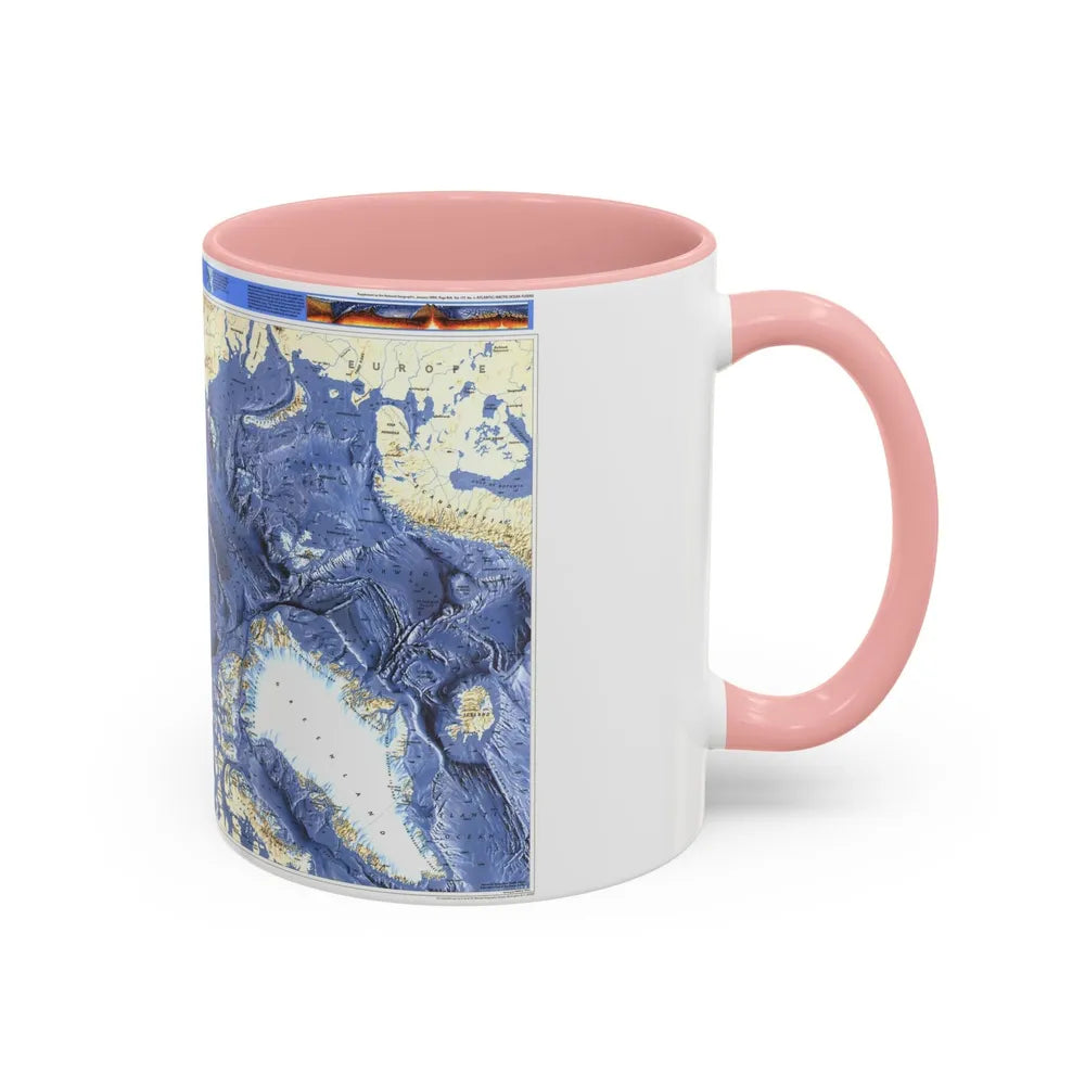 Arctic Ocean (1990) (Map) Accent Coffee Mug-Go Mug Yourself