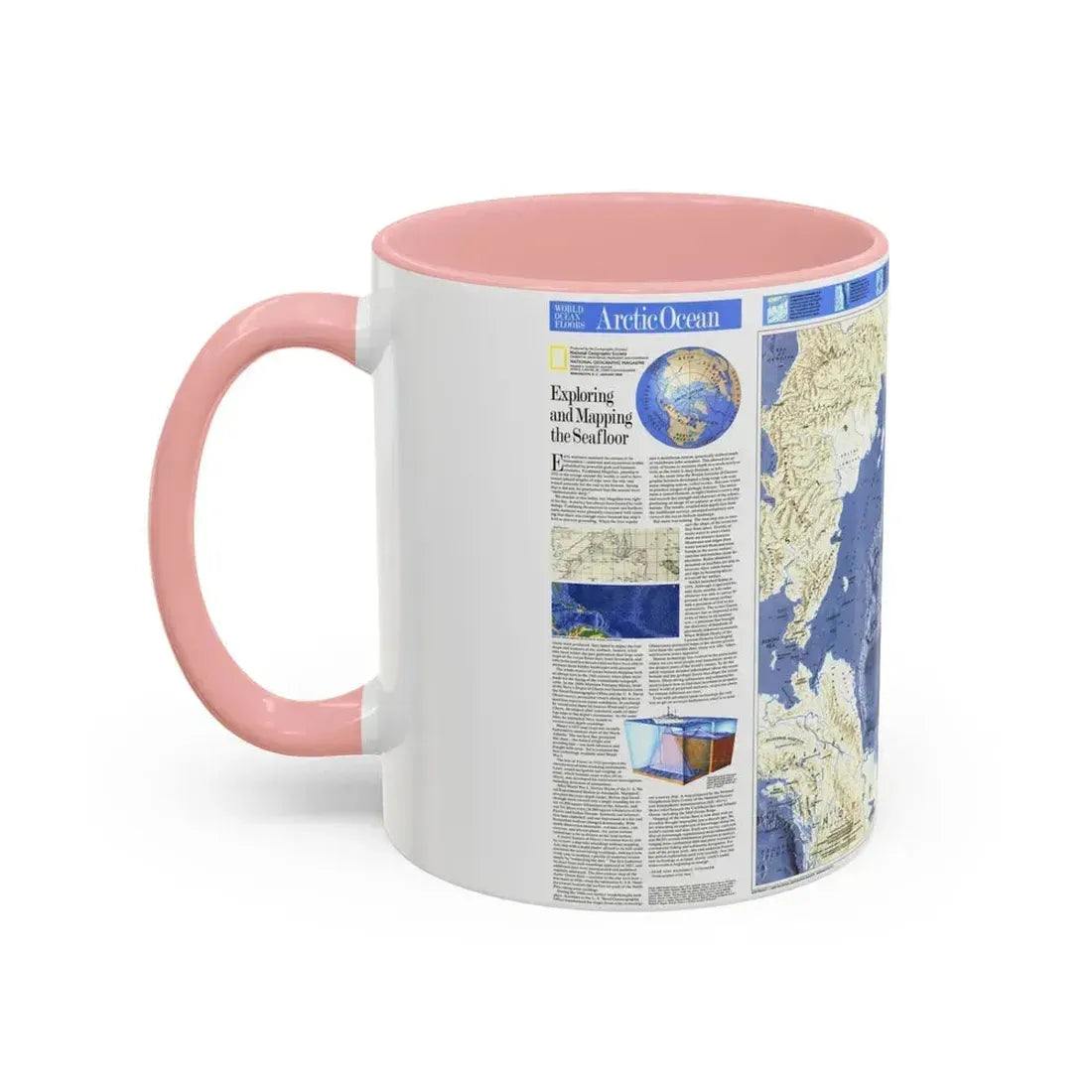 Arctic Ocean (1990) (Map) Accent Coffee Mug - Go Mug Yourself