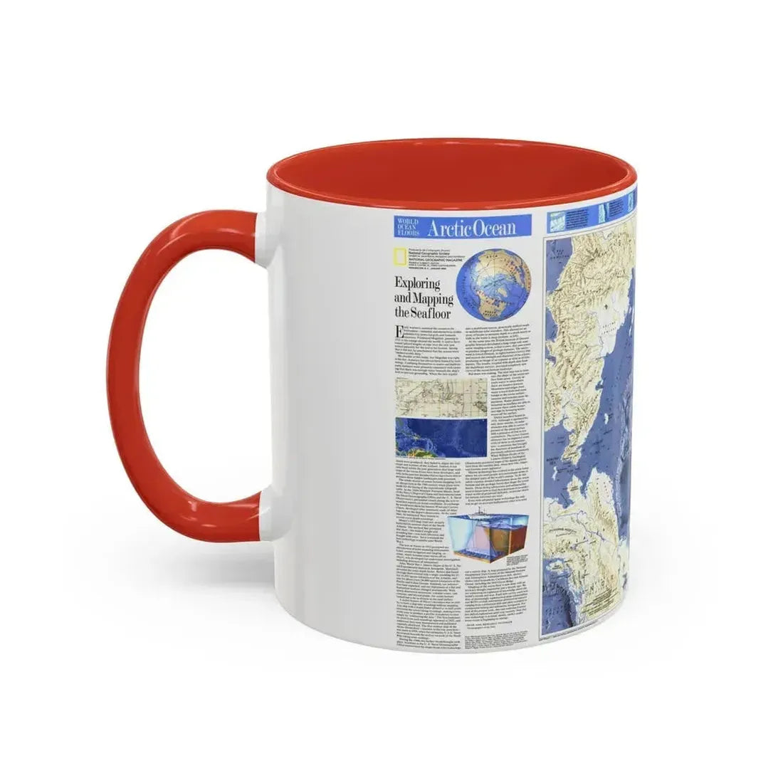 Arctic Ocean (1990) (Map) Accent Coffee Mug - Go Mug Yourself