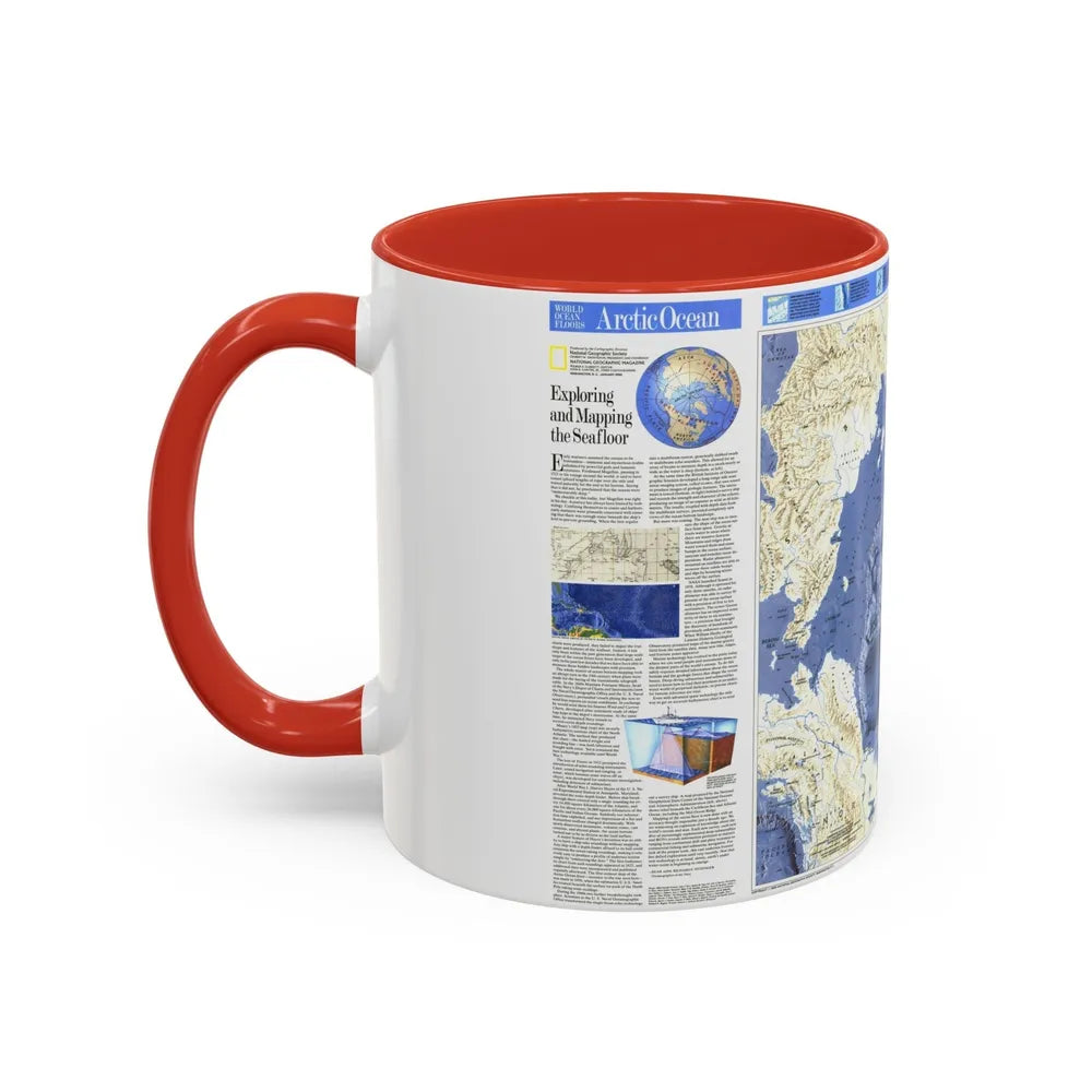 Arctic Ocean (1990) (Map) Accent Coffee Mug-Go Mug Yourself