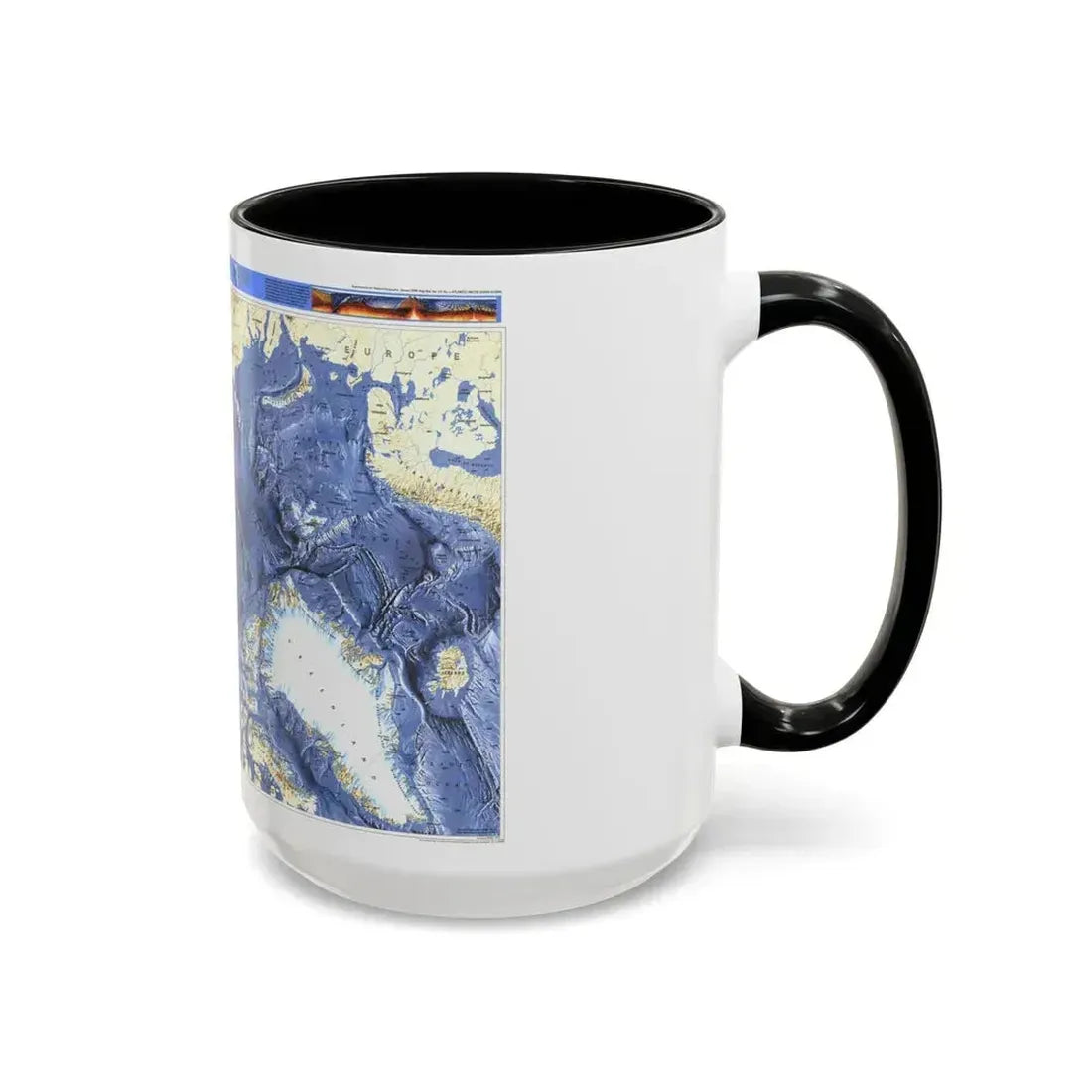 Arctic Ocean (1990) (Map) Accent Coffee Mug - Go Mug Yourself