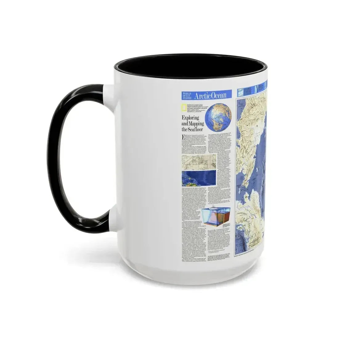 Arctic Ocean (1990) (Map) Accent Coffee Mug - Go Mug Yourself