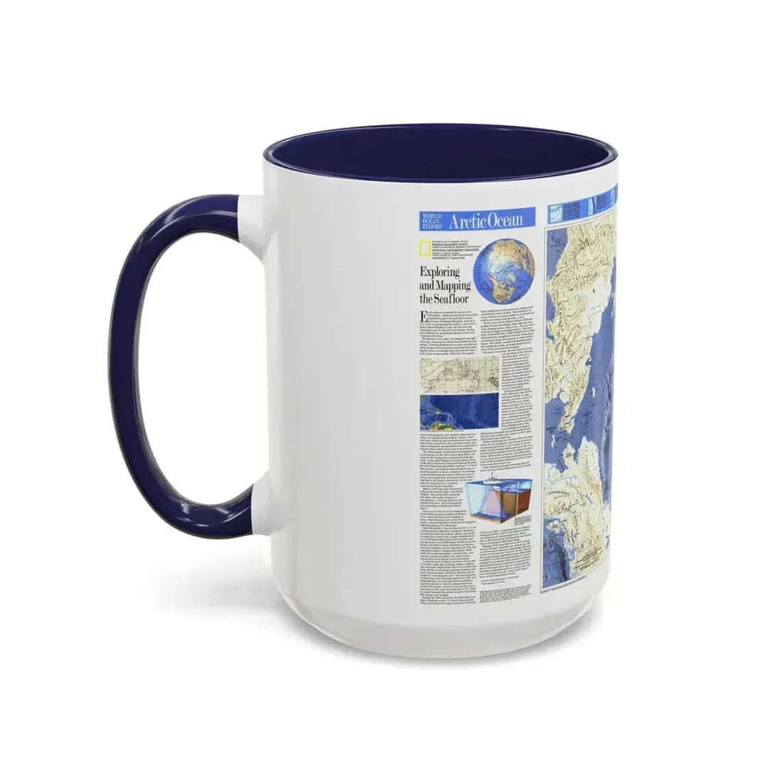 Arctic Ocean (1990) (Map) Accent Coffee Mug - Go Mug Yourself