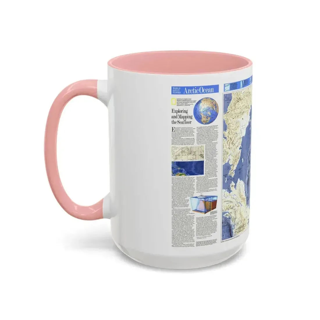 Arctic Ocean (1990) (Map) Accent Coffee Mug - Go Mug Yourself