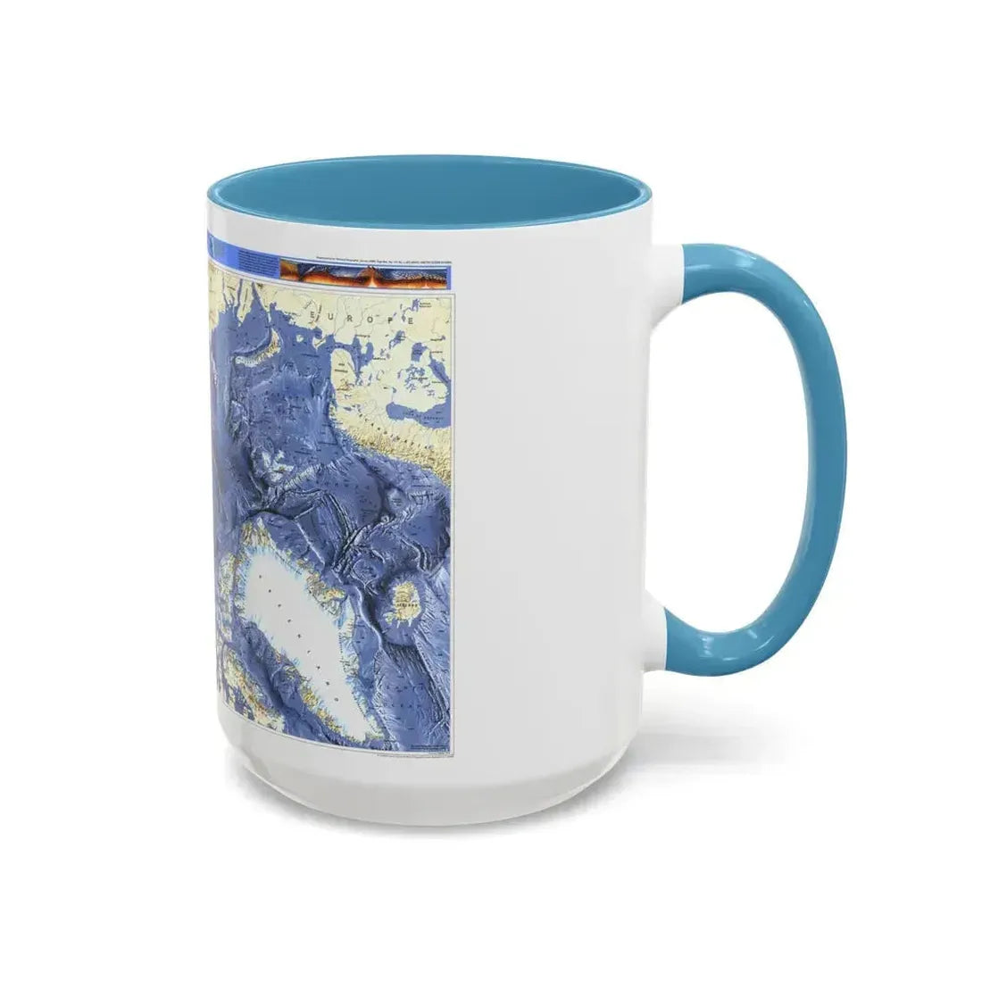 Arctic Ocean (1990) (Map) Accent Coffee Mug - Go Mug Yourself