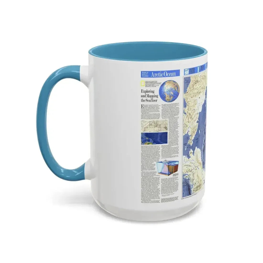 Arctic Ocean (1990) (Map) Accent Coffee Mug - Go Mug Yourself