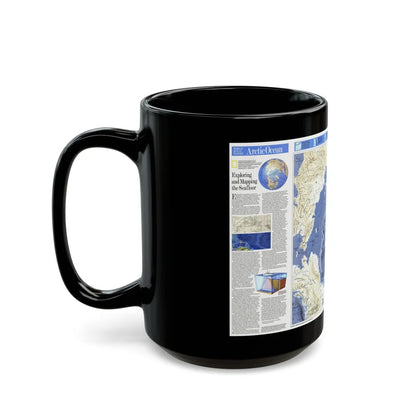 Arctic Ocean (1990) (Map) Black Coffee Mug-Go Mug Yourself