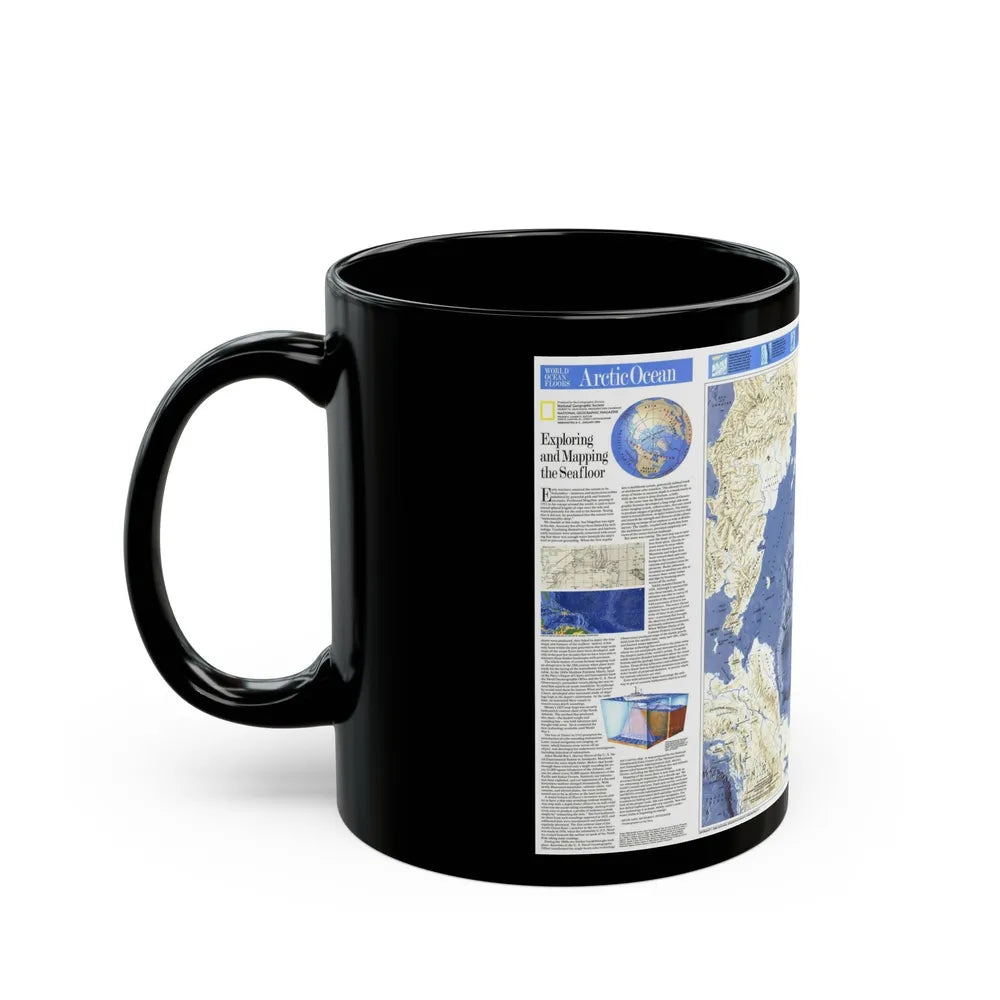 Arctic Ocean (1990) (Map) Black Coffee Mug-Go Mug Yourself