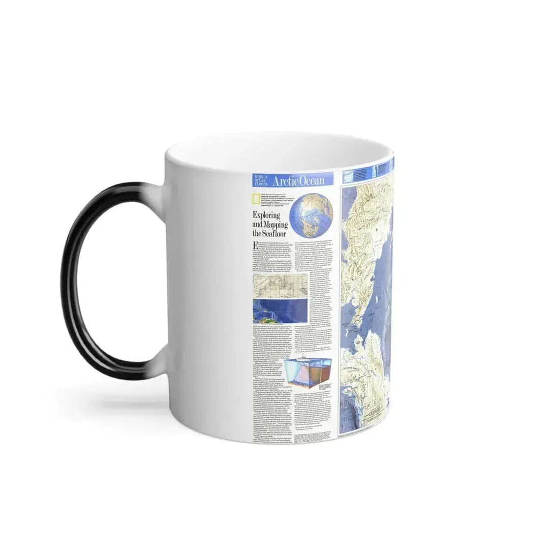 Arctic Ocean (1990) (Map) Color Changing Mug 11oz - Go Mug Yourself