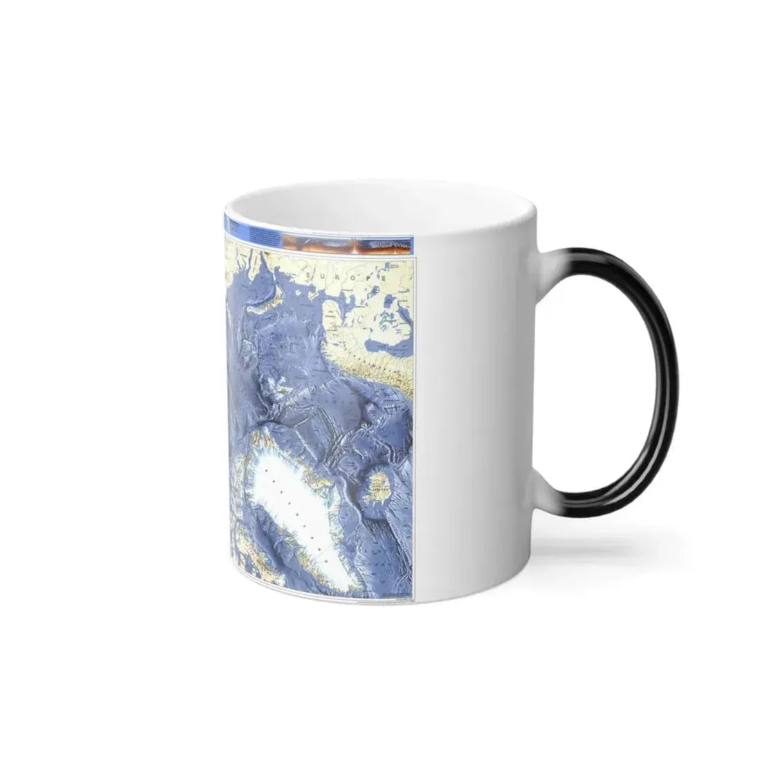 Arctic Ocean (1990) (Map) Color Changing Mug 11oz - Go Mug Yourself