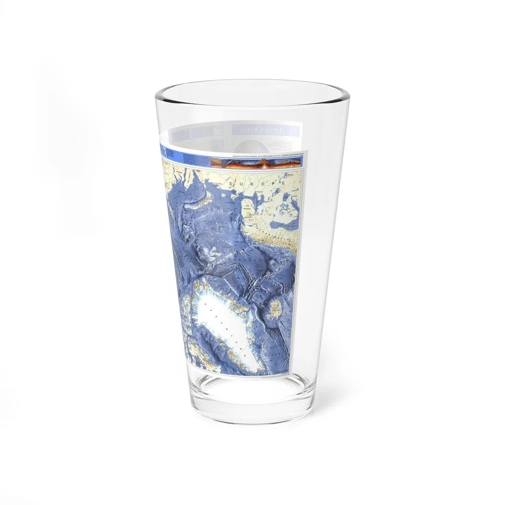 Arctic Ocean (1990) (Map) Pint Glass 16oz-Go Mug Yourself