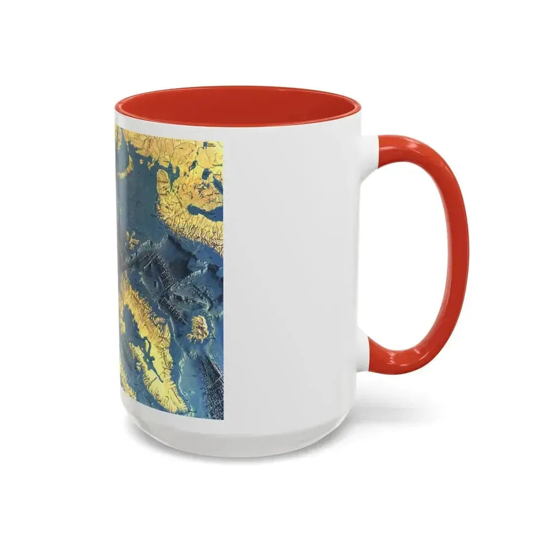 Arctic Ocean Floor (1971) (Map) Accent Coffee Mug - Go Mug Yourself