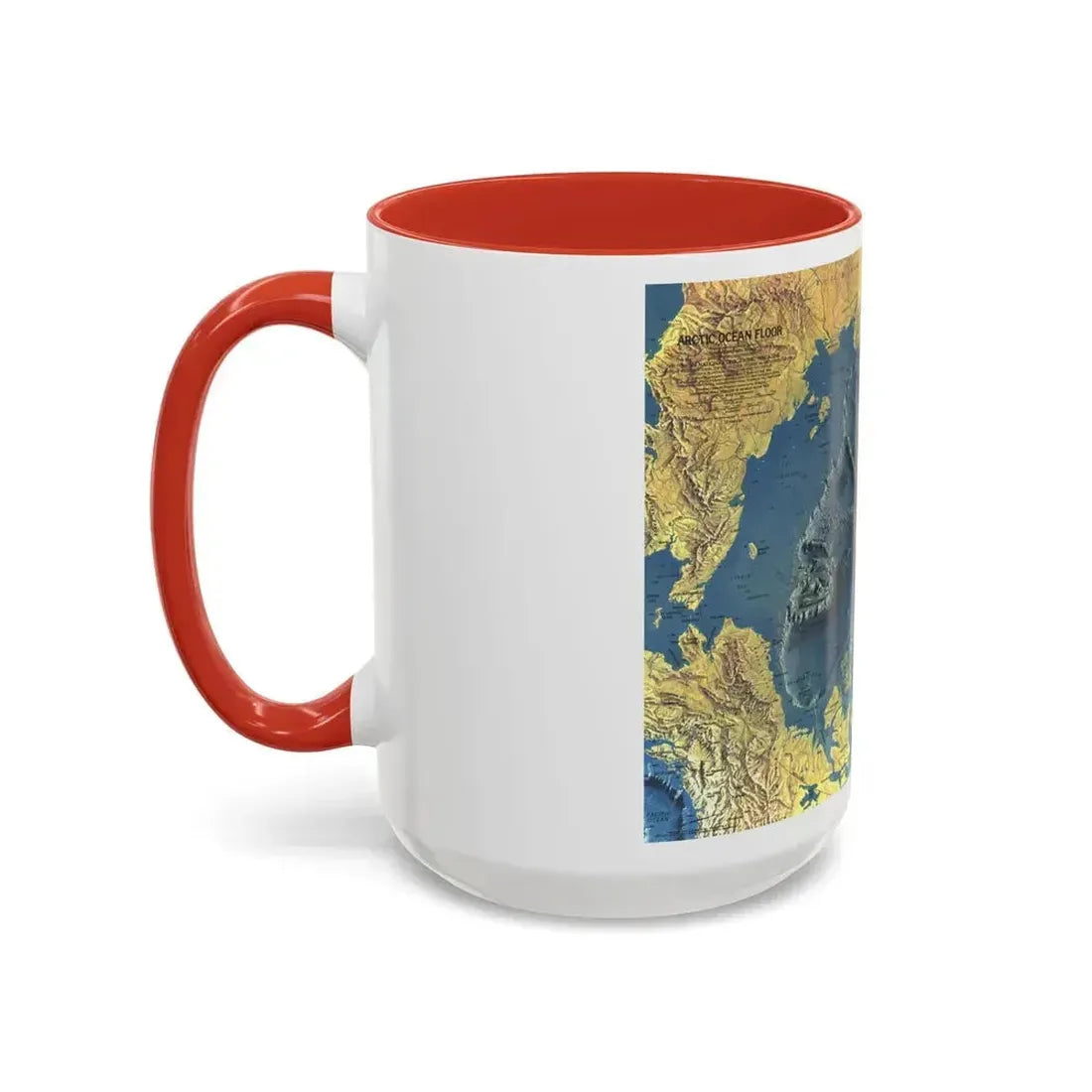 Arctic Ocean Floor (1971) (Map) Accent Coffee Mug - Go Mug Yourself