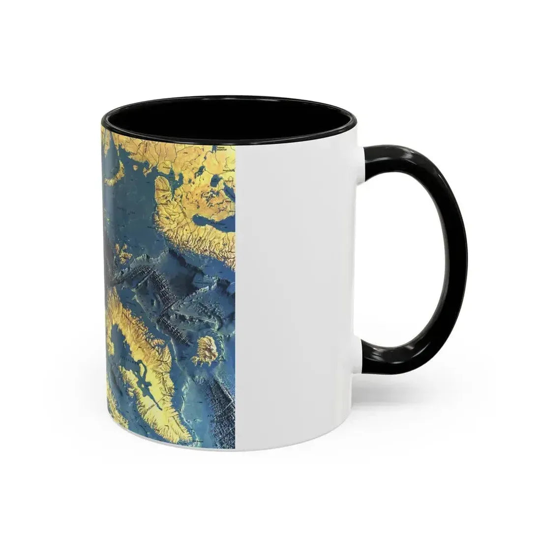 Arctic Ocean Floor (1971) (Map) Accent Coffee Mug - Go Mug Yourself