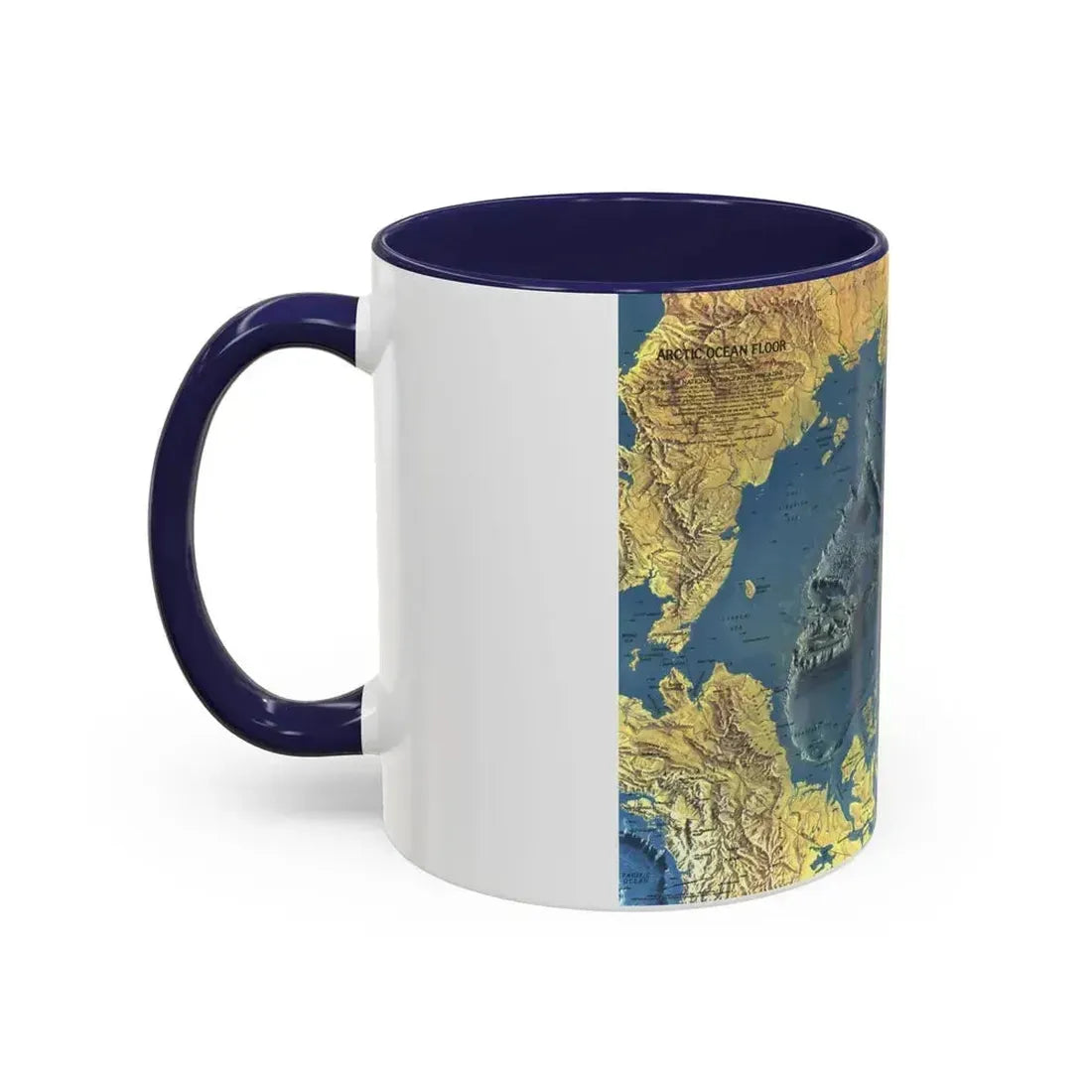 Arctic Ocean Floor (1971) (Map) Accent Coffee Mug - Go Mug Yourself