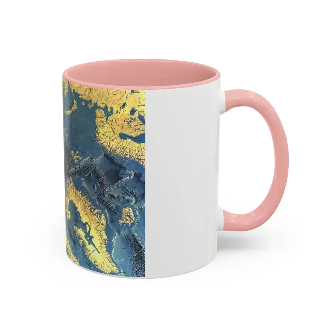 Arctic Ocean Floor (1971) (Map) Accent Coffee Mug - Go Mug Yourself