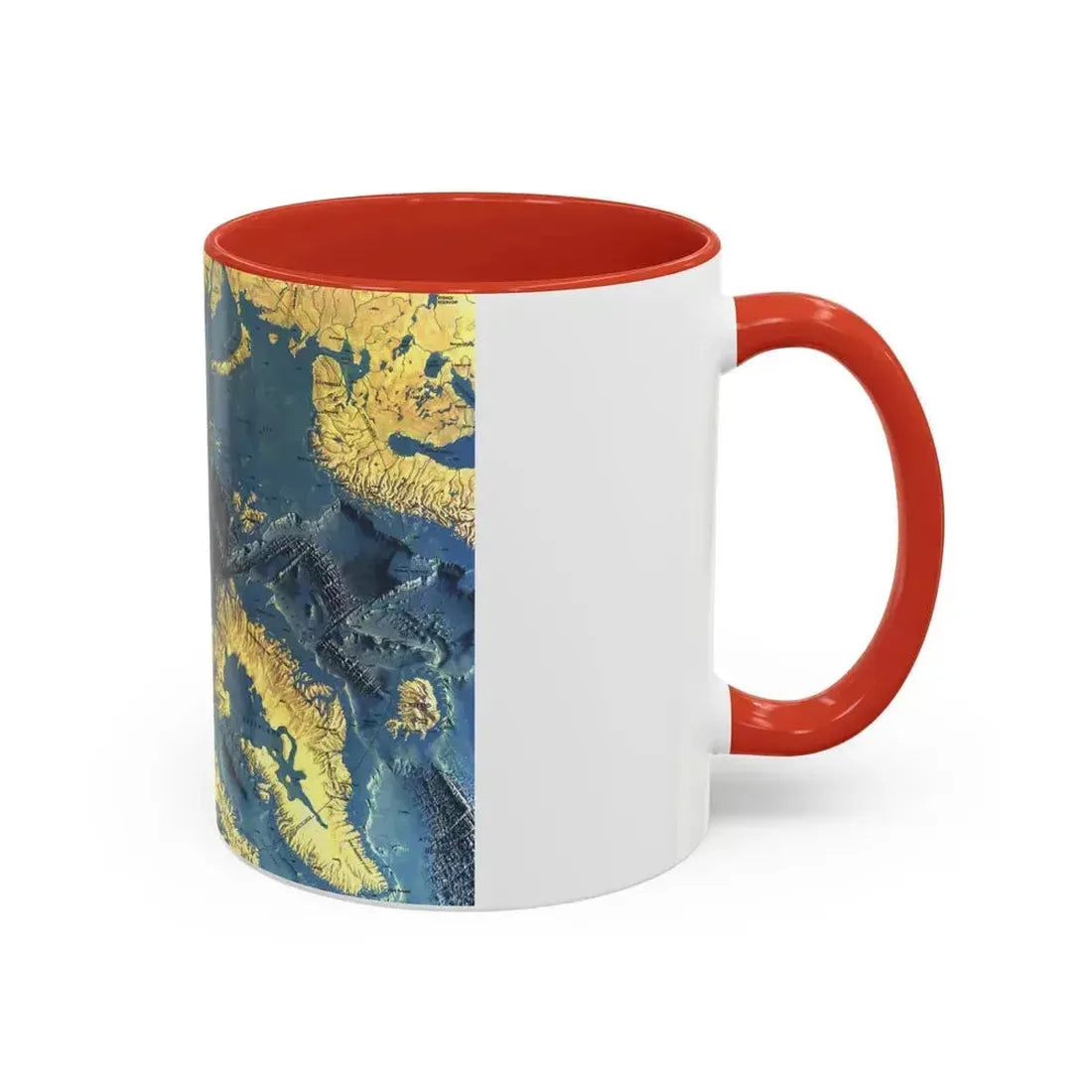 Arctic Ocean Floor (1971) (Map) Accent Coffee Mug - Go Mug Yourself
