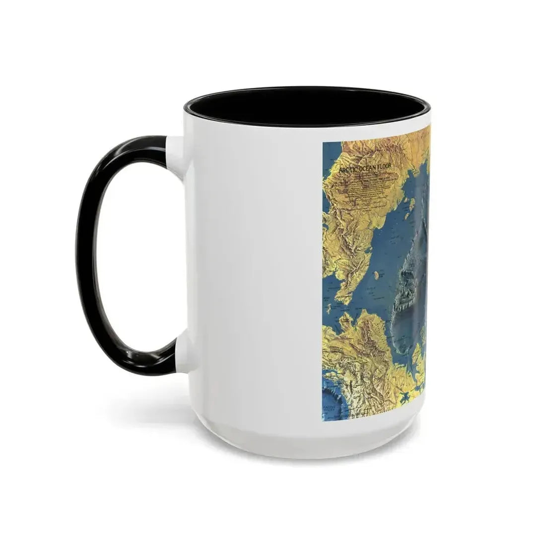 Arctic Ocean Floor (1971) (Map) Accent Coffee Mug - Go Mug Yourself
