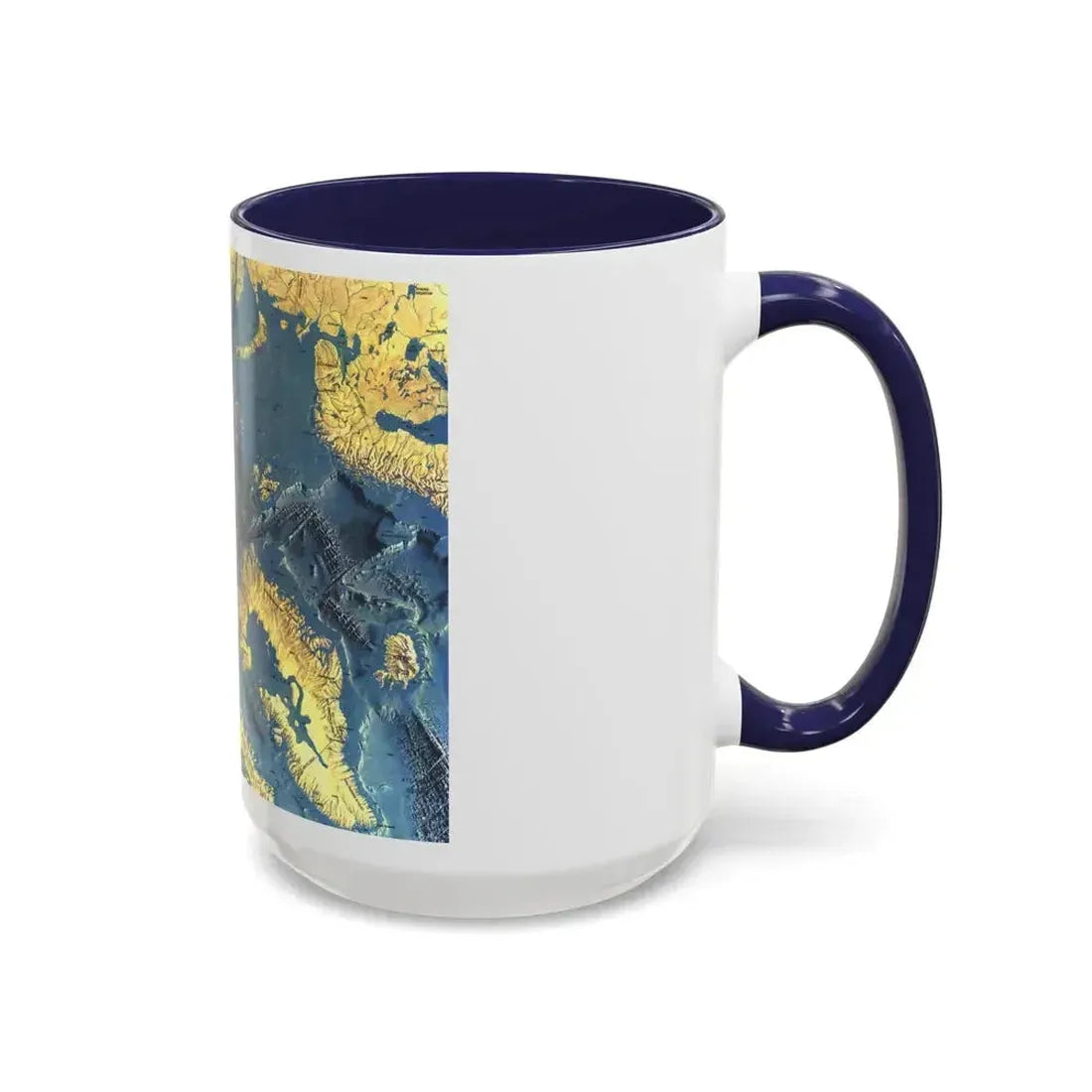 Arctic Ocean Floor (1971) (Map) Accent Coffee Mug - Go Mug Yourself