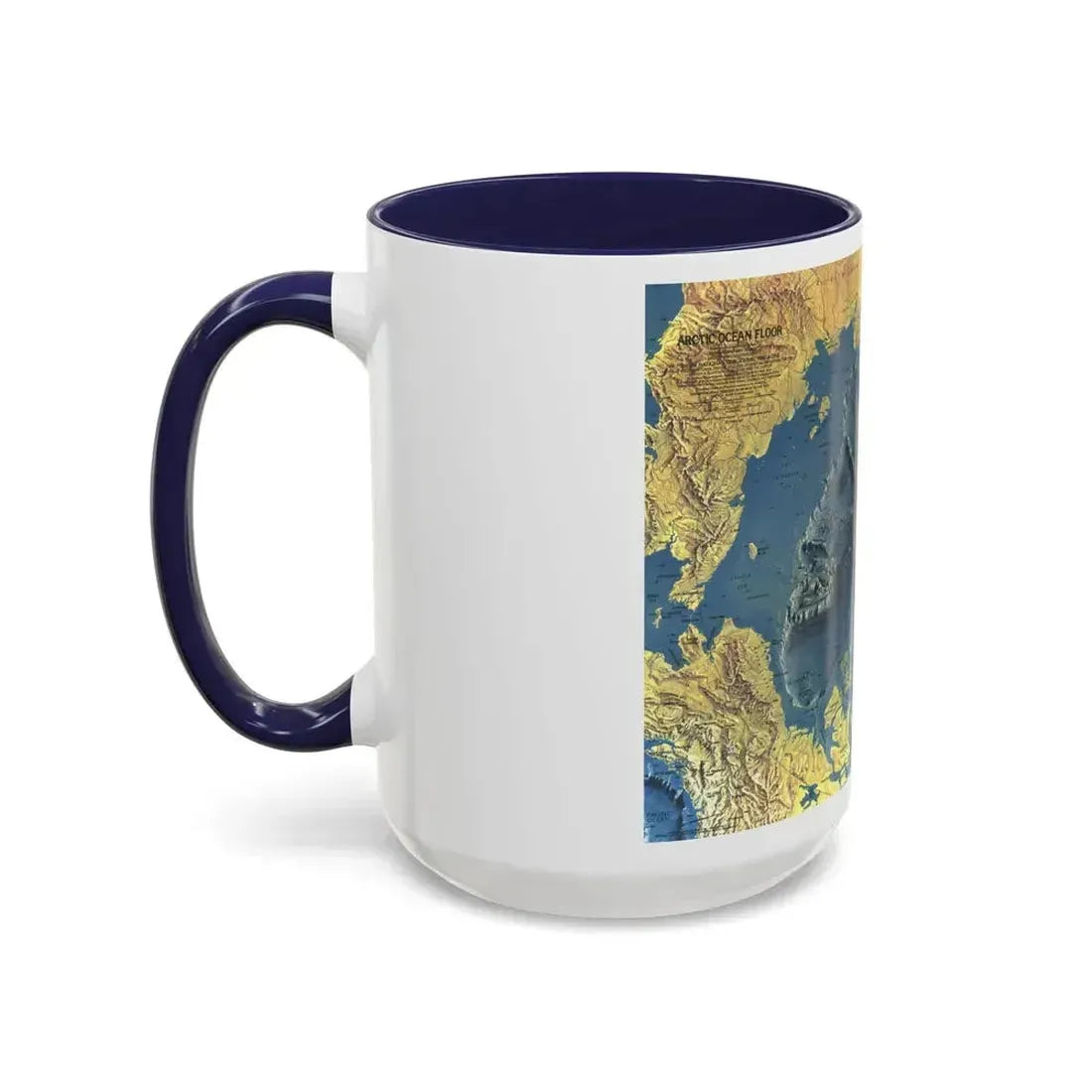 Arctic Ocean Floor (1971) (Map) Accent Coffee Mug - Go Mug Yourself
