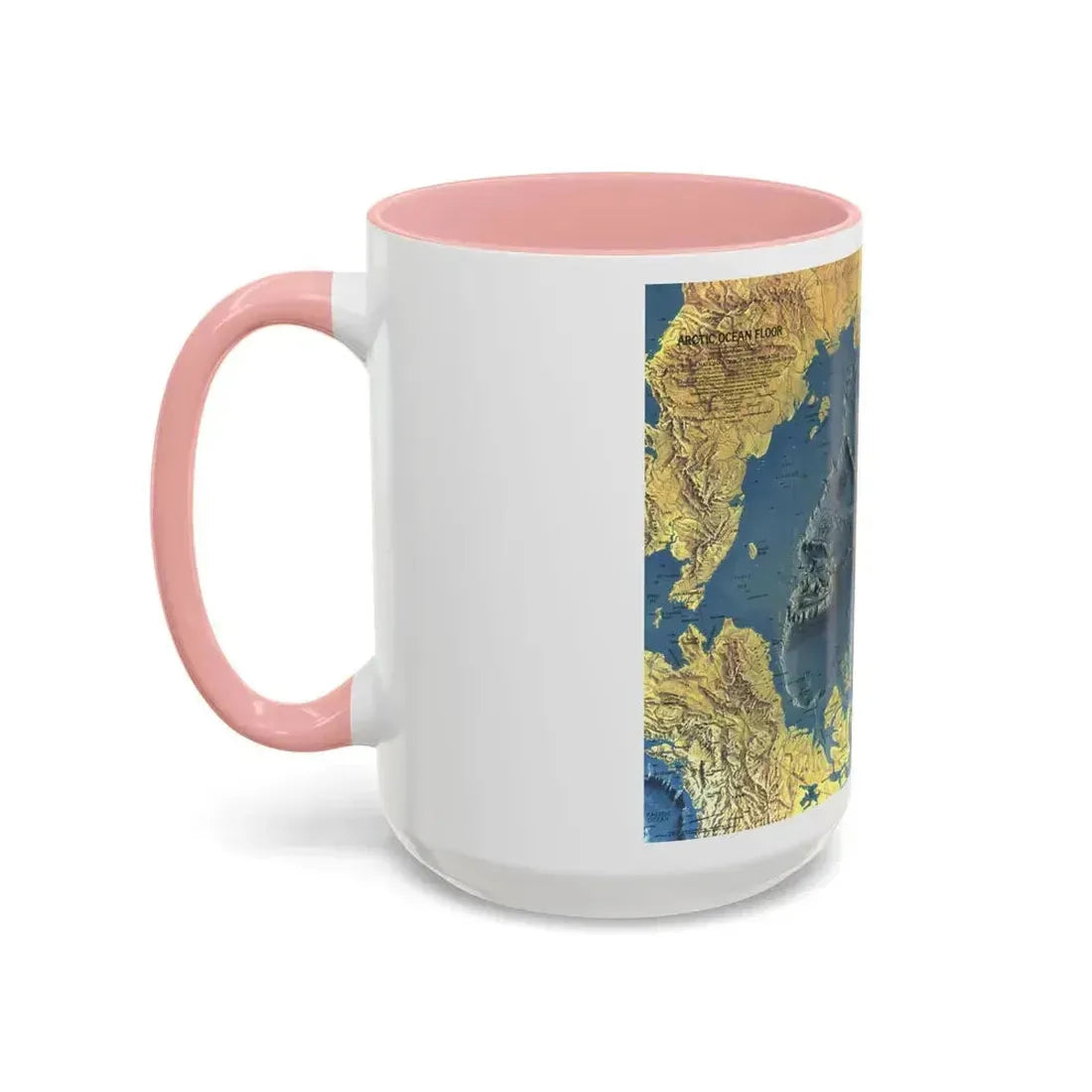 Arctic Ocean Floor (1971) (Map) Accent Coffee Mug - Go Mug Yourself