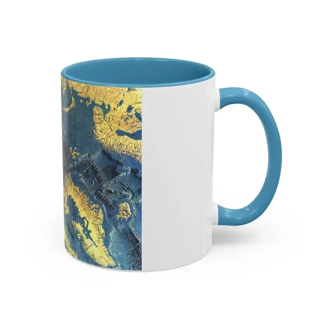 Arctic Ocean Floor (1971) (Map) Accent Coffee Mug - Go Mug Yourself
