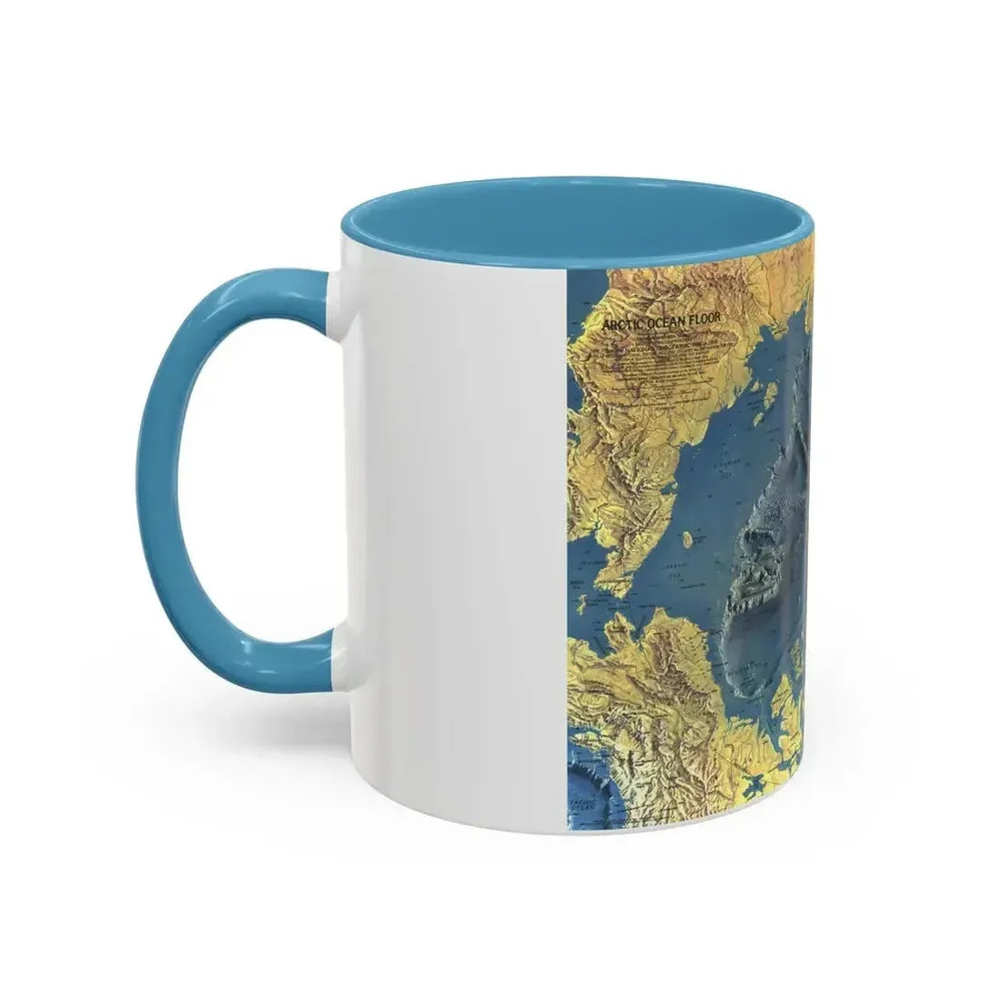 Arctic Ocean Floor (1971) (Map) Accent Coffee Mug - Go Mug Yourself