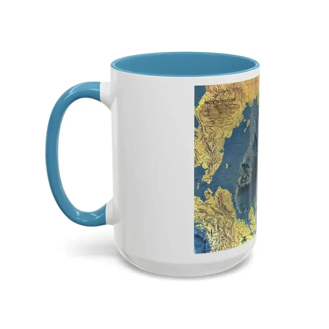 Arctic Ocean Floor (1971) (Map) Accent Coffee Mug - Go Mug Yourself