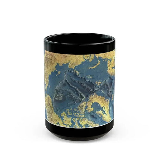 Arctic Ocean Floor (1971) (Map) Black Coffee Mug 15oz - Go Mug Yourself