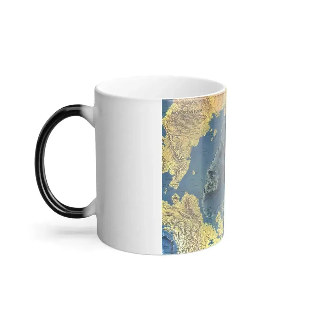 Arctic Ocean Floor (1971) (Map) Color Changing Mug 11oz - Go Mug Yourself