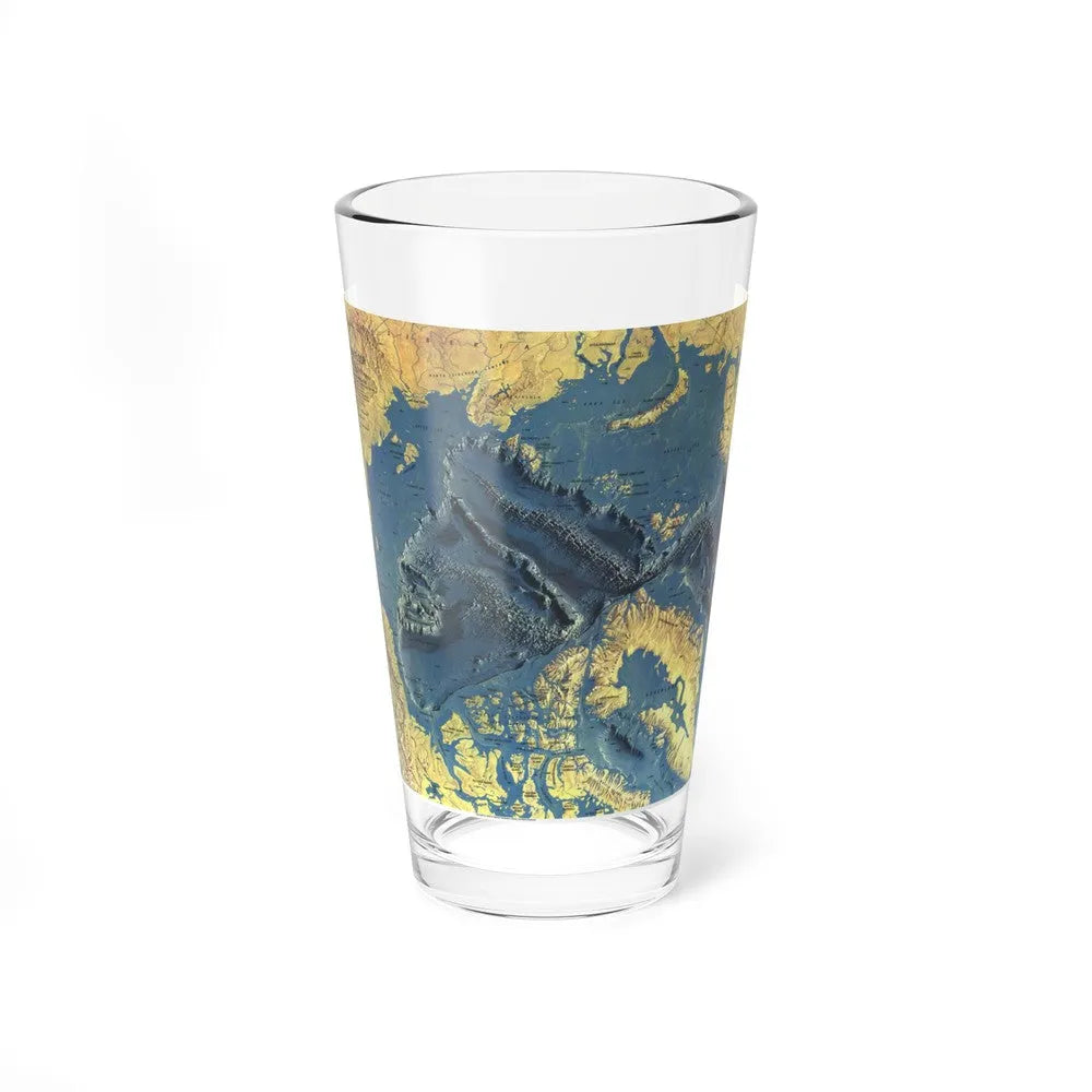 Arctic Ocean Floor (1971) (Map) Pint Glass 16oz-16oz-Go Mug Yourself