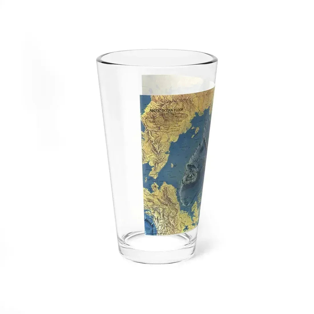 Arctic Ocean Floor (1971) (Map) Pint Glass 16oz - Go Mug Yourself