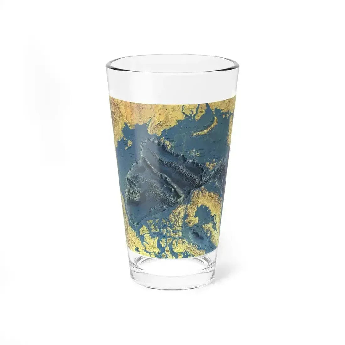 Arctic Ocean Floor (1971) (Map) Pint Glass 16oz - Go Mug Yourself