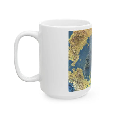 Arctic Ocean Floor (1971) (Map) White Coffee Mug-Go Mug Yourself