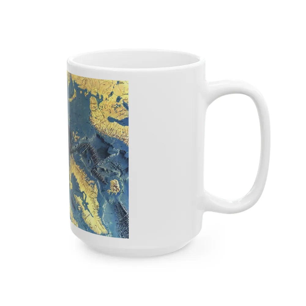 Arctic Ocean Floor (1971) (Map) White Coffee Mug-Go Mug Yourself