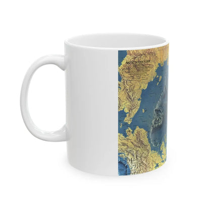 Arctic Ocean Floor (1971) (Map) White Coffee Mug-Go Mug Yourself