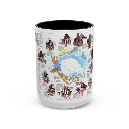 Arctic - Peoples of the (1983) (Map) Accent Coffee Mug 15oz Black - Go Mug Yourself