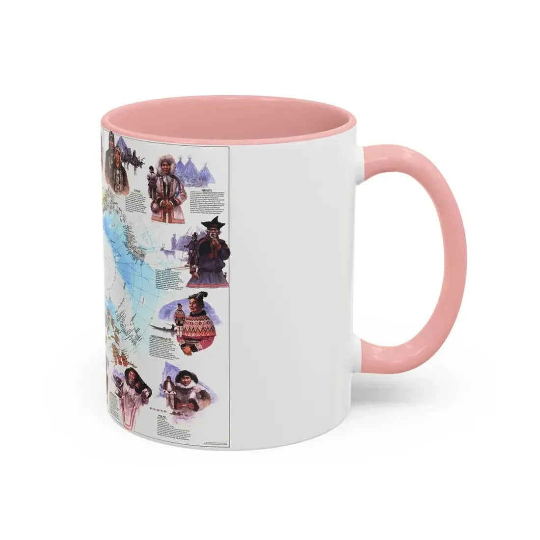 Arctic - Peoples of the (1983) (Map) Accent Coffee Mug - Go Mug Yourself