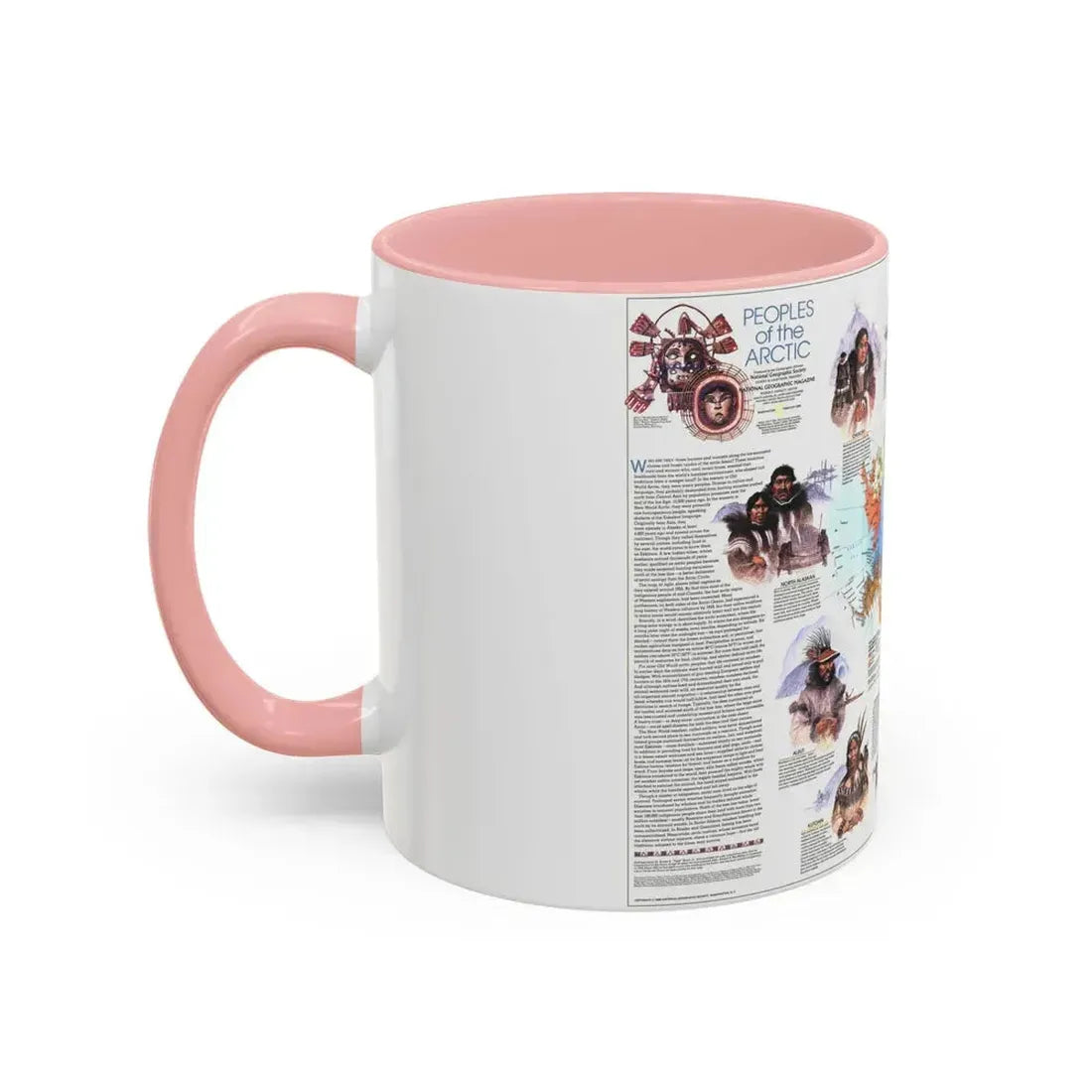 Arctic - Peoples of the (1983) (Map) Accent Coffee Mug - Go Mug Yourself