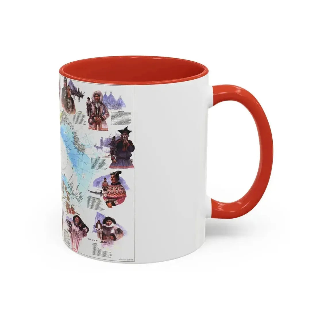 Arctic - Peoples of the (1983) (Map) Accent Coffee Mug - Go Mug Yourself