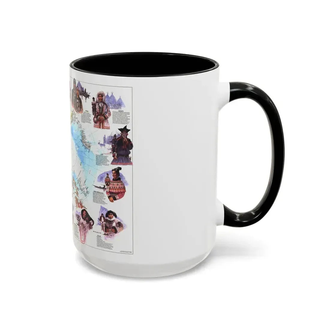 Arctic - Peoples of the (1983) (Map) Accent Coffee Mug - Go Mug Yourself