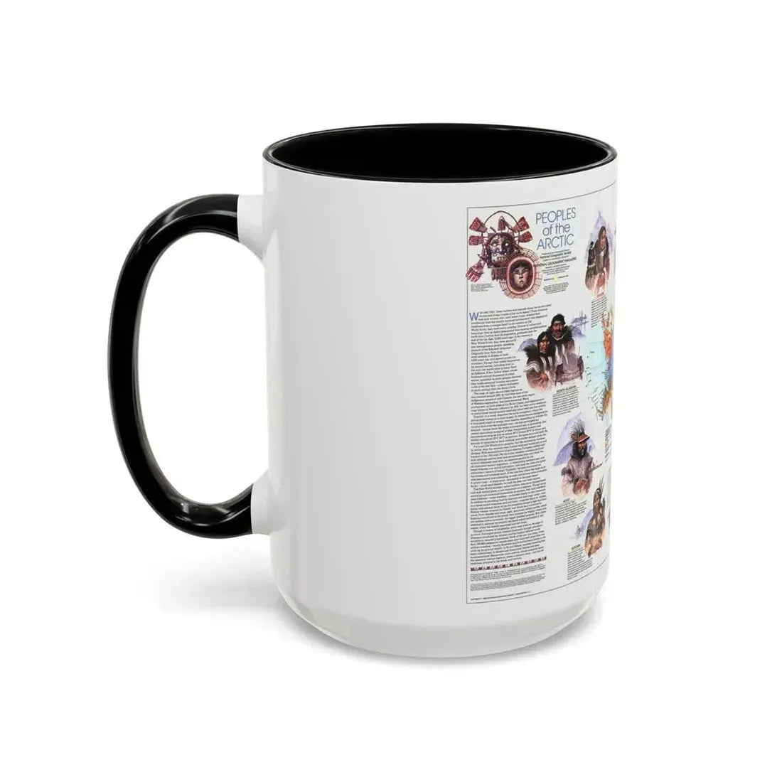 Arctic - Peoples of the (1983) (Map) Accent Coffee Mug - Go Mug Yourself