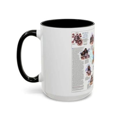 Arctic - Peoples of the (1983) (Map) Accent Coffee Mug - Go Mug Yourself