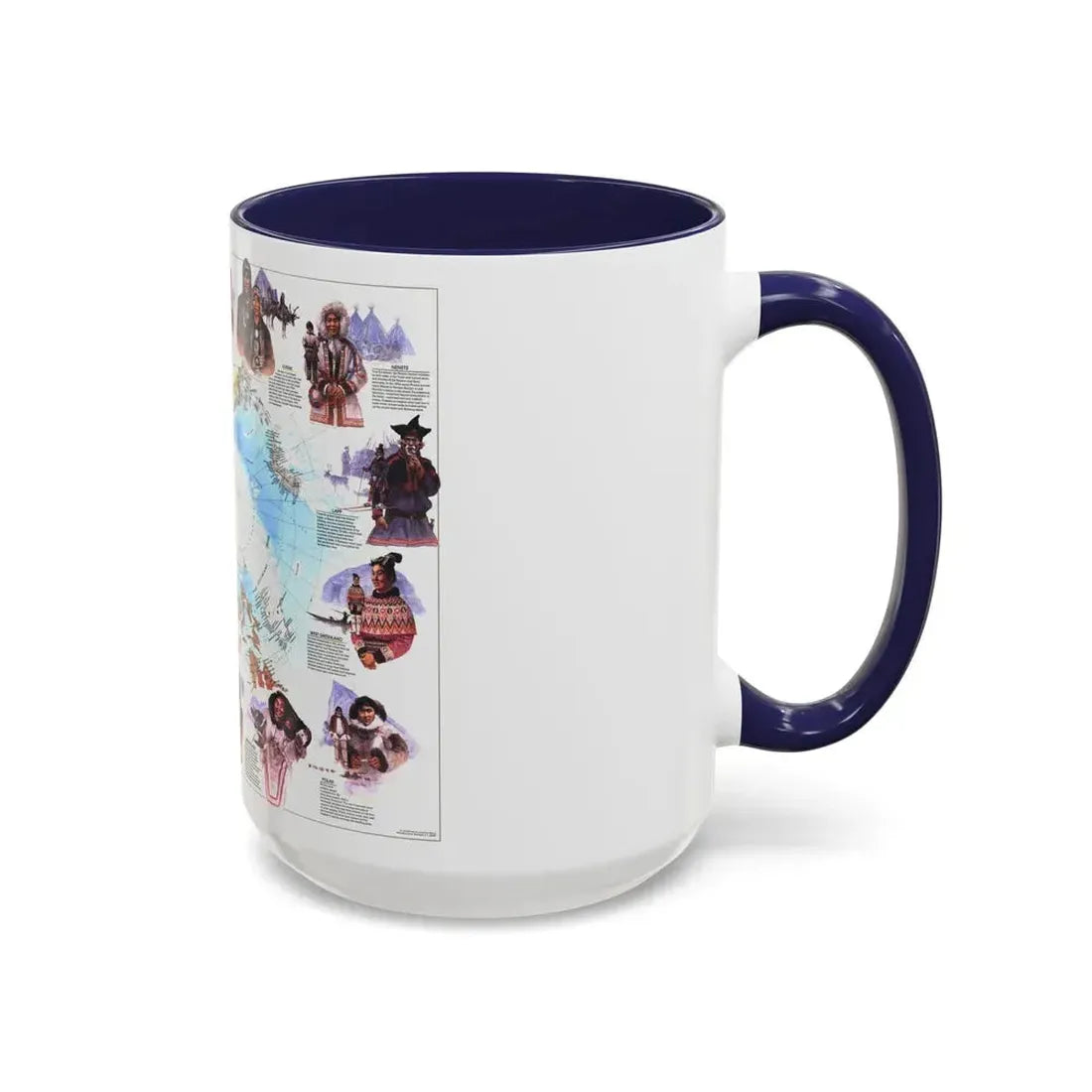 Arctic - Peoples of the (1983) (Map) Accent Coffee Mug - Go Mug Yourself
