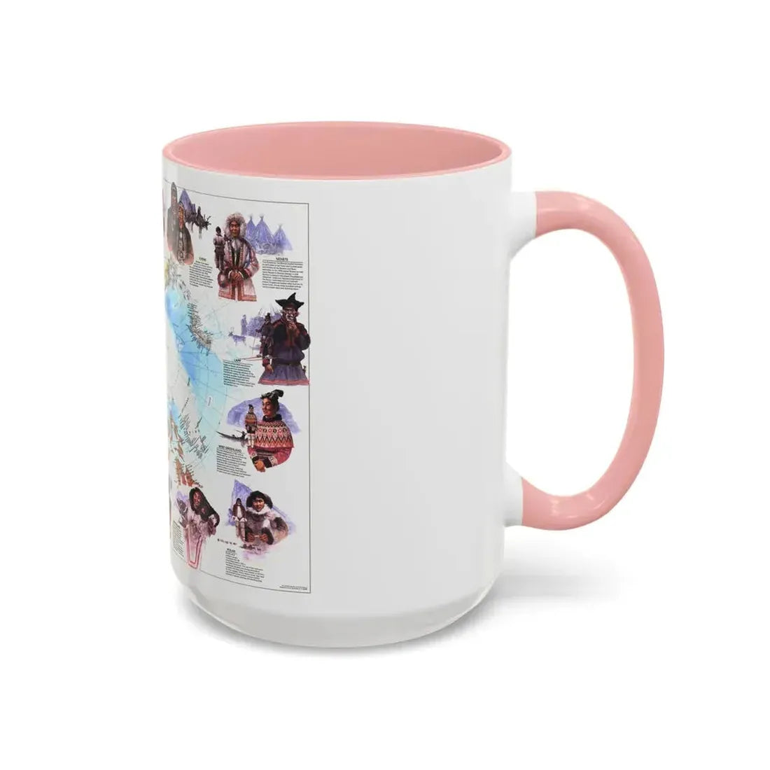 Arctic - Peoples of the (1983) (Map) Accent Coffee Mug - Go Mug Yourself