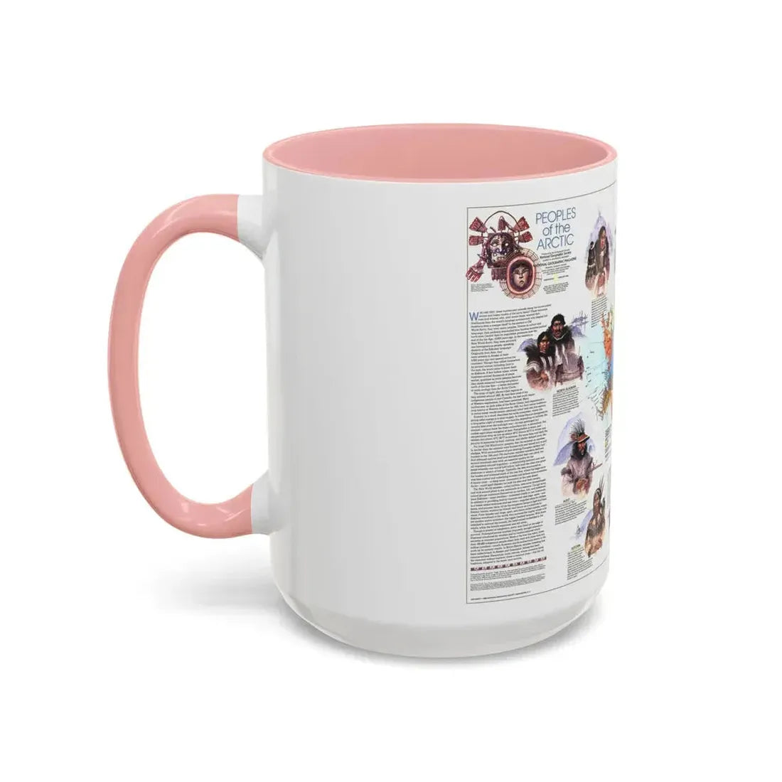 Arctic - Peoples of the (1983) (Map) Accent Coffee Mug - Go Mug Yourself
